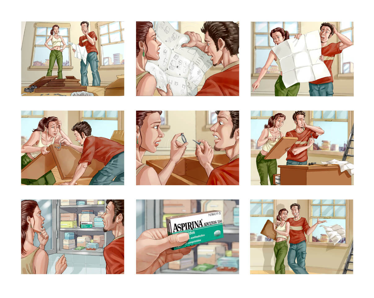 Storyboards en Barcelona para campañas publicitarias, cine, animación y proyectos audiovisuales. Visualizamos escenas, planos y acción.