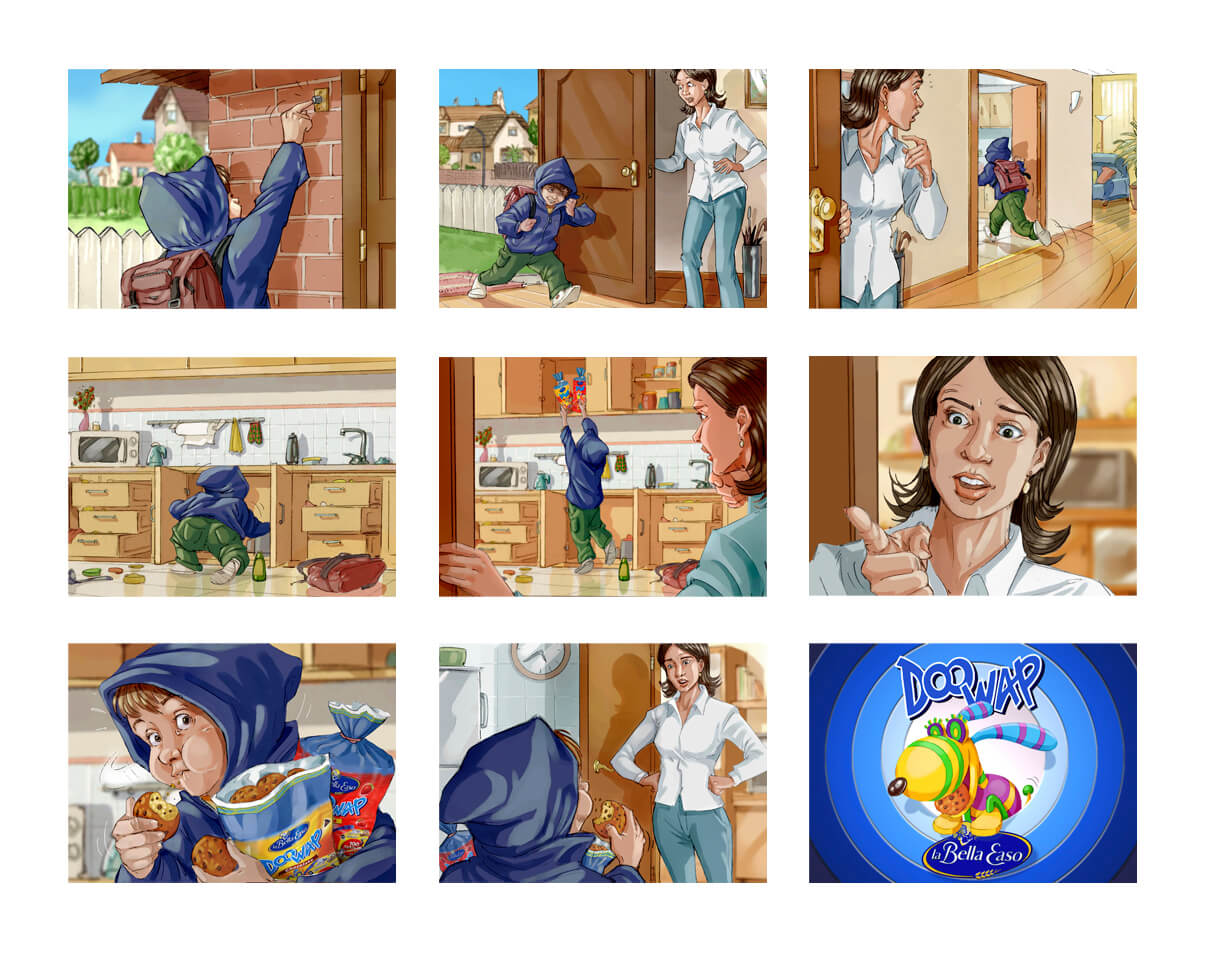 Storyboards en Barcelona para campañas publicitarias, cine, animación y proyectos audiovisuales. Visualizamos escenas, planos y acción.