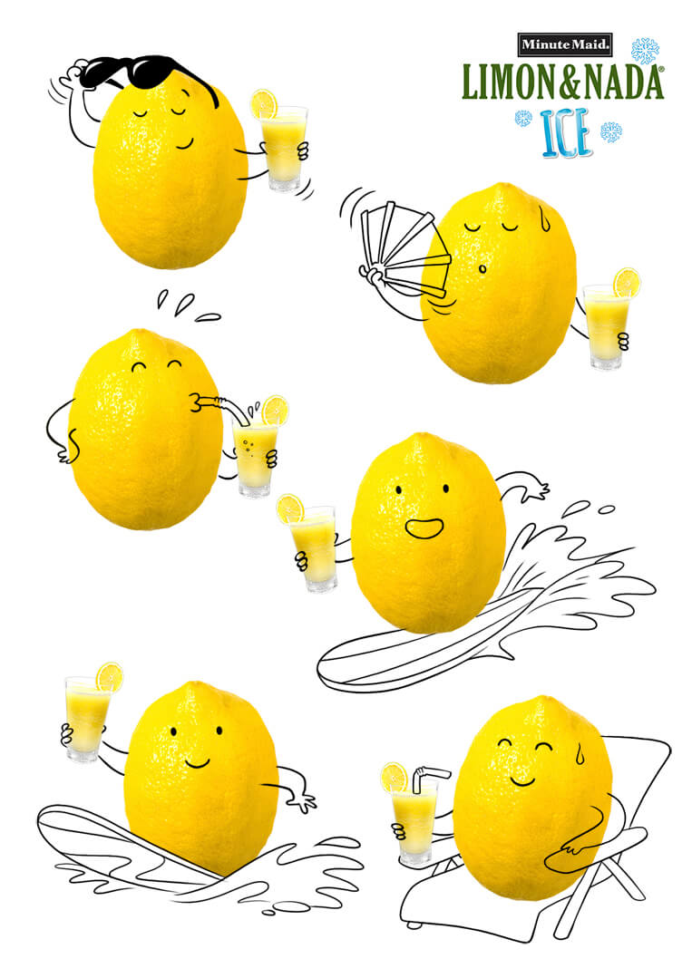Ilustración gráfica en Barcelona para Limon & Nada